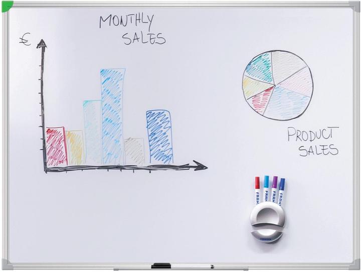 Image du produit Franken Whiteboard U-Act!Line® Stahl (120 x 90 cm)
