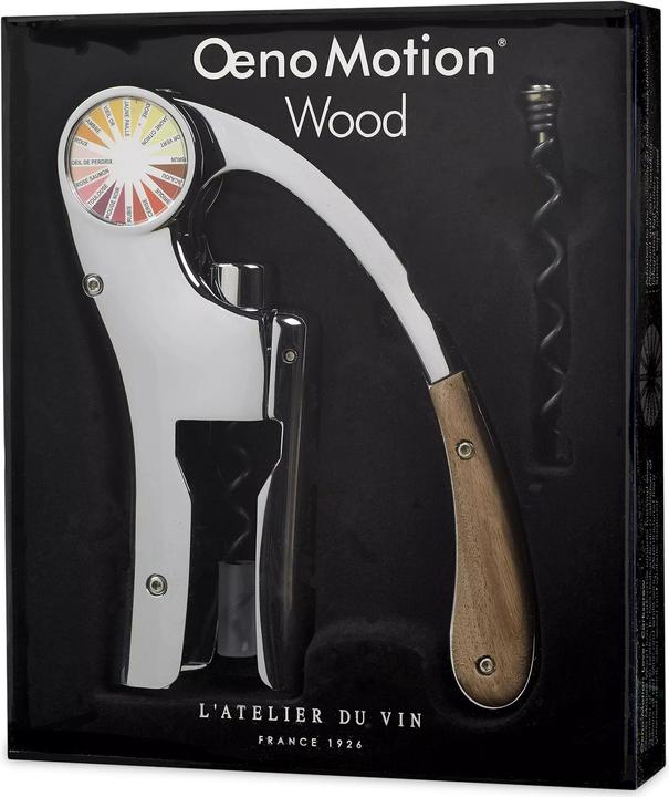 Actual product image Atelier du vin Corkscrew OENO WOOD MOTION (Lever corkscrew)