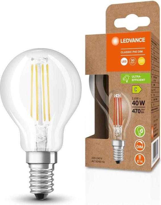 Actual product image Ledvance LED drop lamp (E14, 2.90 W, 470 lm, 1 x, C)