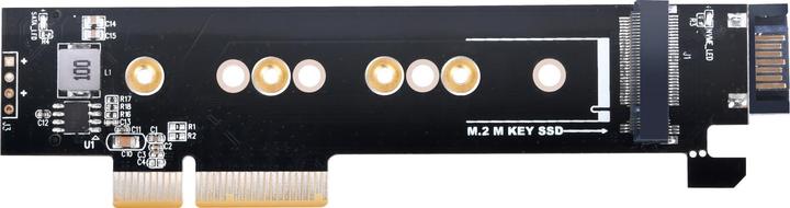 Image du produit Silverstone SST-ECM28 - 1x NVMe + 1x SATA M.2 SSD vers PCI-E x4 1HE carte d'adaptation