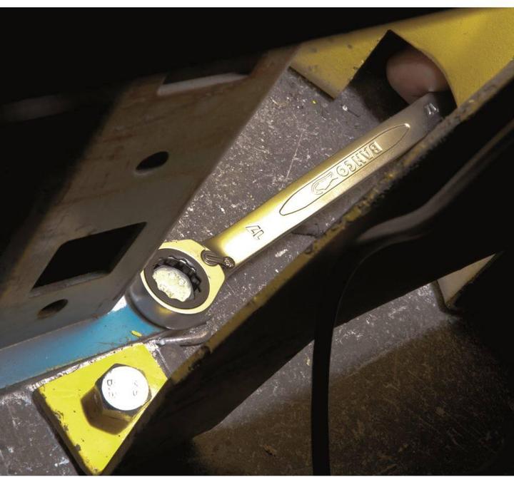 Produktbild Bahco Satz metrische Knarren-Ring-Maulschlüssel - 12-teilig/Kunststoffhalter (12 mm, 8 mm, 13 mm, 10 mm, 19 mm, 17 mm, 18 mm, 11 mm, 16 mm, 15 mm, 14 mm, 9 mm)