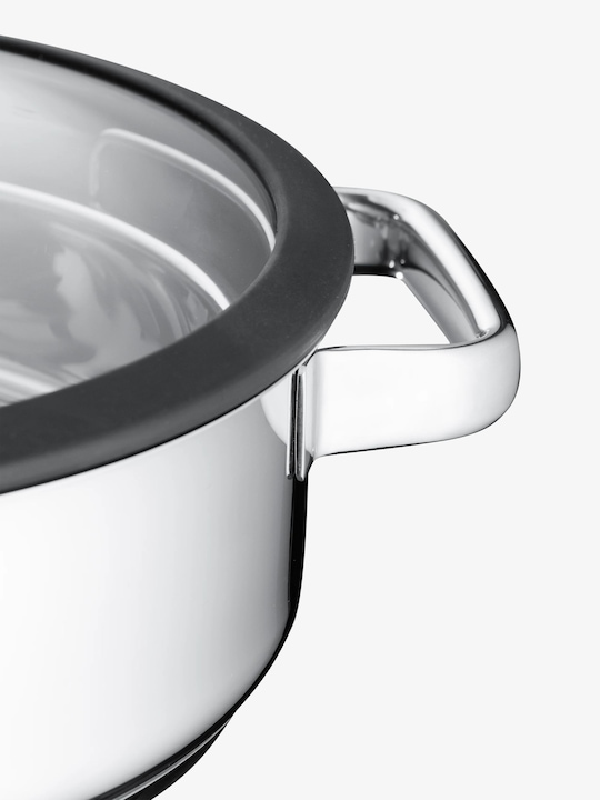 Produktbild WMF Kochtopf Dampfgarer rund 28cm Glasdeckel Silikonrand Vitalis Edelstahl (EU-Stecker)