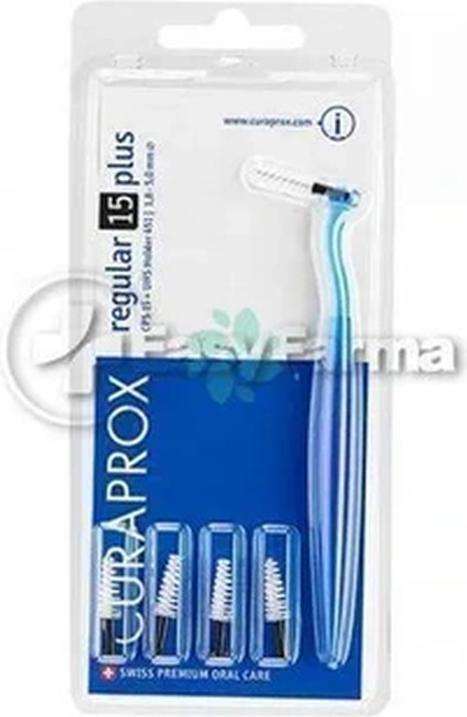 Image du produit Curaprox Brosses interdentaires CPS 15 Regular Plus Black Conical 1.8mm Diameter 5mm Effectiveness (1.80 mm)