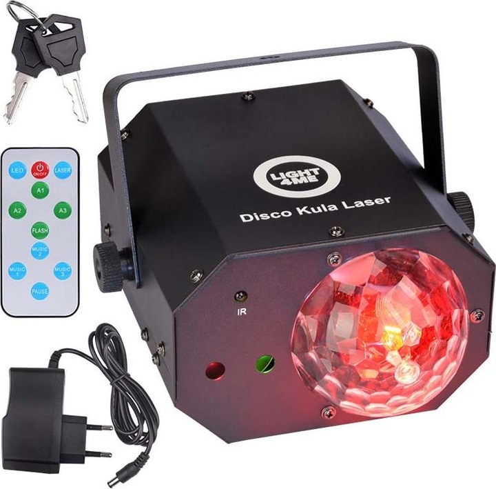 Light4Me DISCO SPHERE LASER Multieffekt LED-Lichteffekt