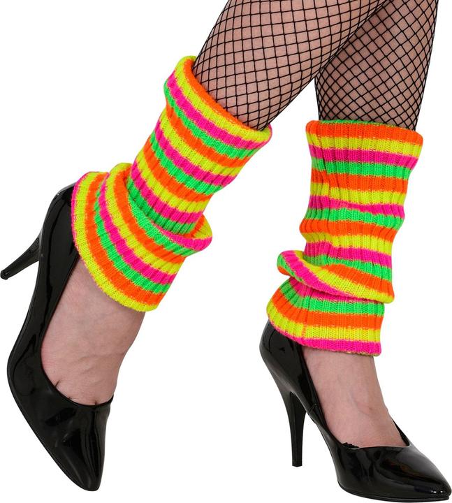 Actual product image Widmann Paar NEON BUNTE STULPEN, One Size Fits Most Adult