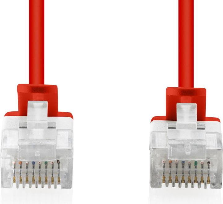 Image du produit Digitus CAT 6 U-UTP Slim Patchkabel, 5 m, rouge, 10 pièces (U/UTP, CAT6, 5 m)