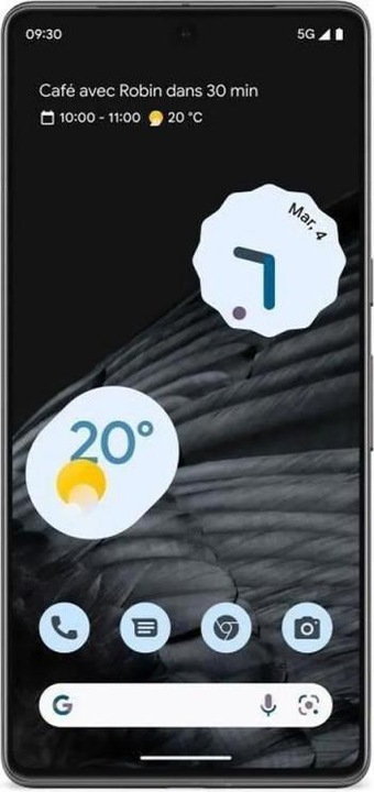 Productafbeelding Google Pixel 7 (128 GB, Obsidian, 6.30", SIM + eSIM, 50 Mpx, 5G)