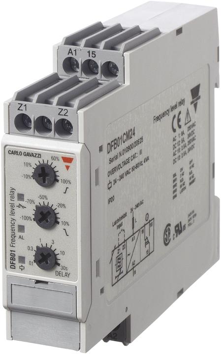 Produktbild Carlo Gavazzi Frequenzüberwachungsrelais 24-240VAC DFB01CM24