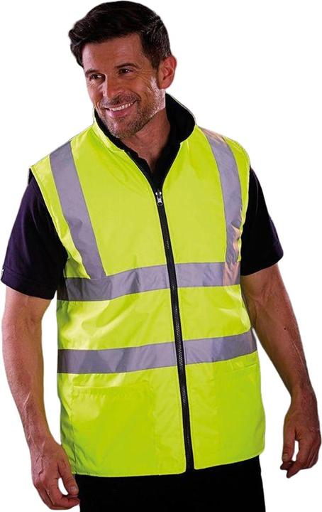 Produktbild Yoko Workwear HiVis reversible Fleece Weste (2 StückPackung) (3XL)