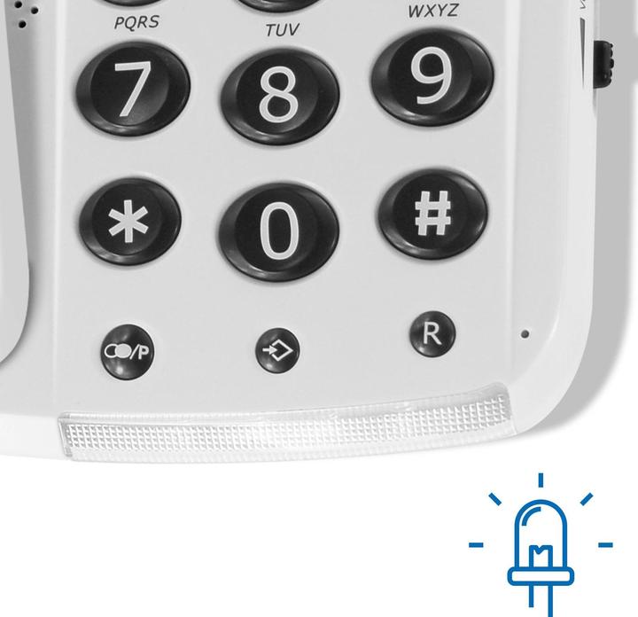 Immagine prodotto Geemarc DALLAS 10 Telefono a filo con tasti grandi - 15dB