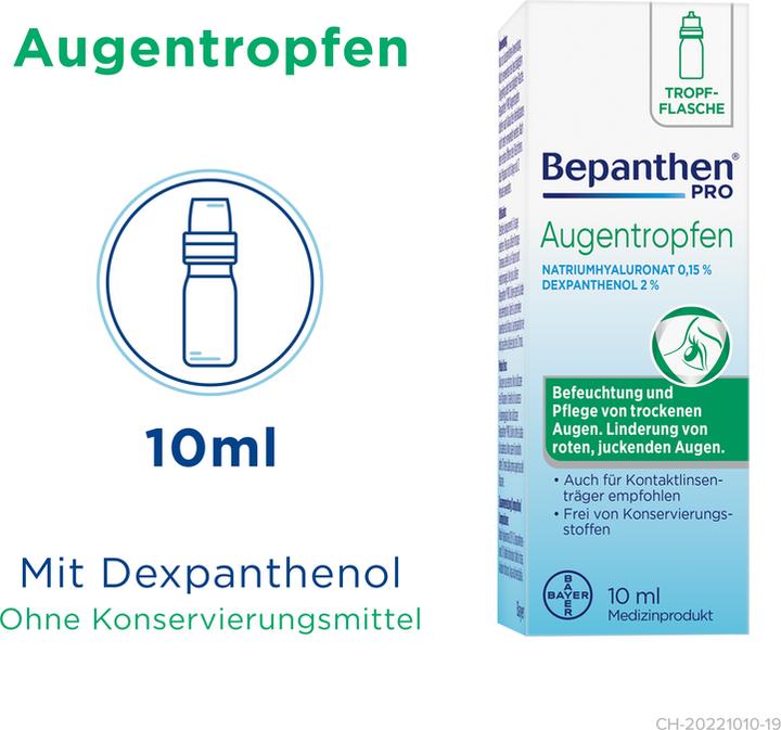 Produktbild Bepanthen PRO Augentropfen (10 ml, 1 x 10 ml Lösung)