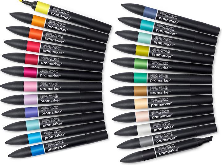 Actual product image Winsor & Newton Promarker set - Art & illustration (24 pcs) (832381) (24x)