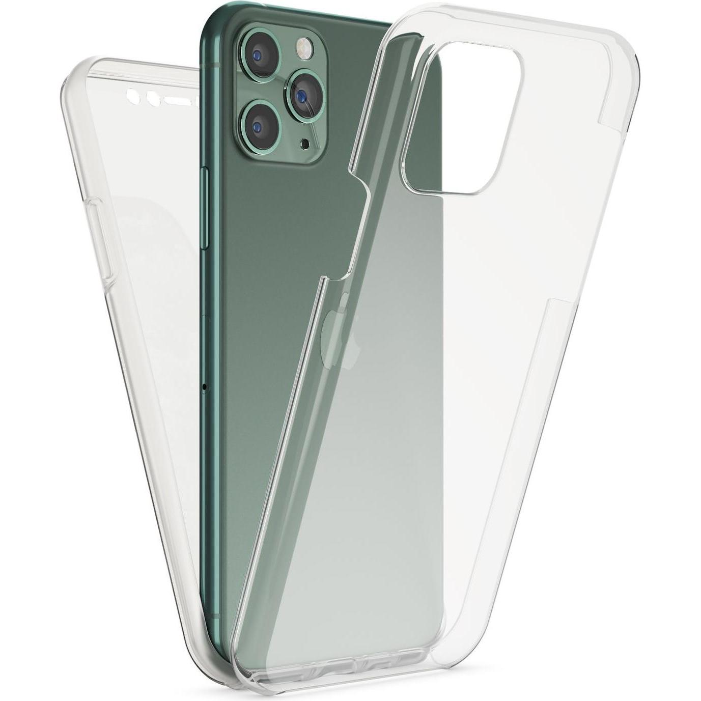 Nalia 360 Grad Handyhülle (Apple iPhone 11 Pro Max), Smartphone Hülle, Transparent