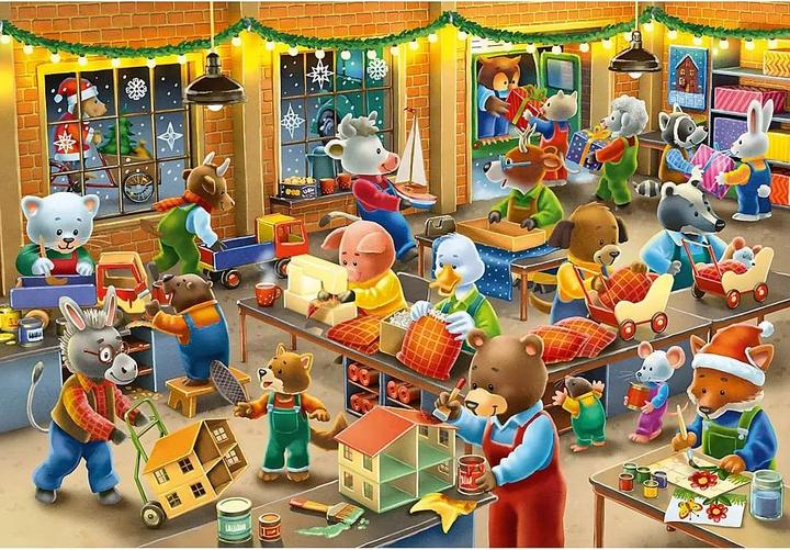 Produktbild Ravensburger Children's puzzle 2x12 Teile - Weihnachtswerkstatt (12 Teile)