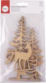 Produktbild Rayher Holzmotive Baum und Hirsch, FSC 100%, 6 Stück