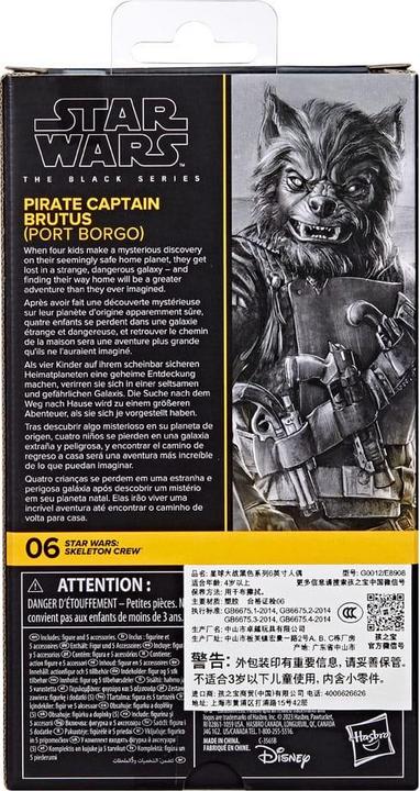 Actual product image Hasbro Star Wars The Black Series Pirate Captain Brutus (Port Borgo) Skeleton Crew 15-cm Action Figure