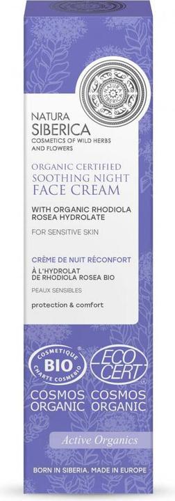 Image du produit Natura Siberica Crème hydratante protectrice certifiée bio pour peaux sensibles, 50 ml 8727E (Crème pour le corps, 50 ml)