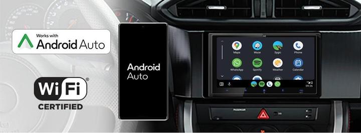 Actual product image JVC KW-M795DBW (Android car, Apple Carplay)