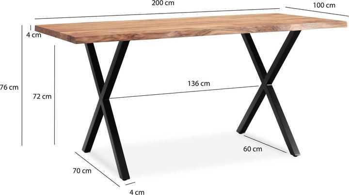 Actual product image Wohnling 200x100x76 (200 x 100 x 76 cm)