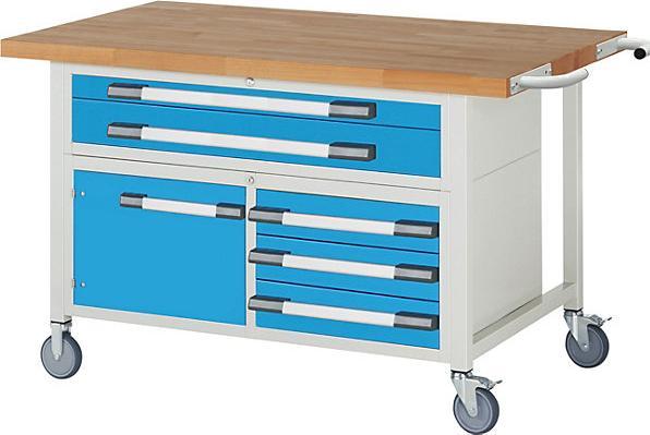 Actual product image eurokraft pro Series 8000 mobile workbench (150 cm, 90 cm)