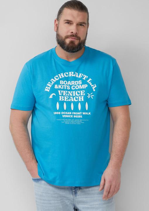 Immagine prodotto S.Oliver T-Shirt Baumwoll-T-Shirt mit Crewneck und Artwork (XXL)