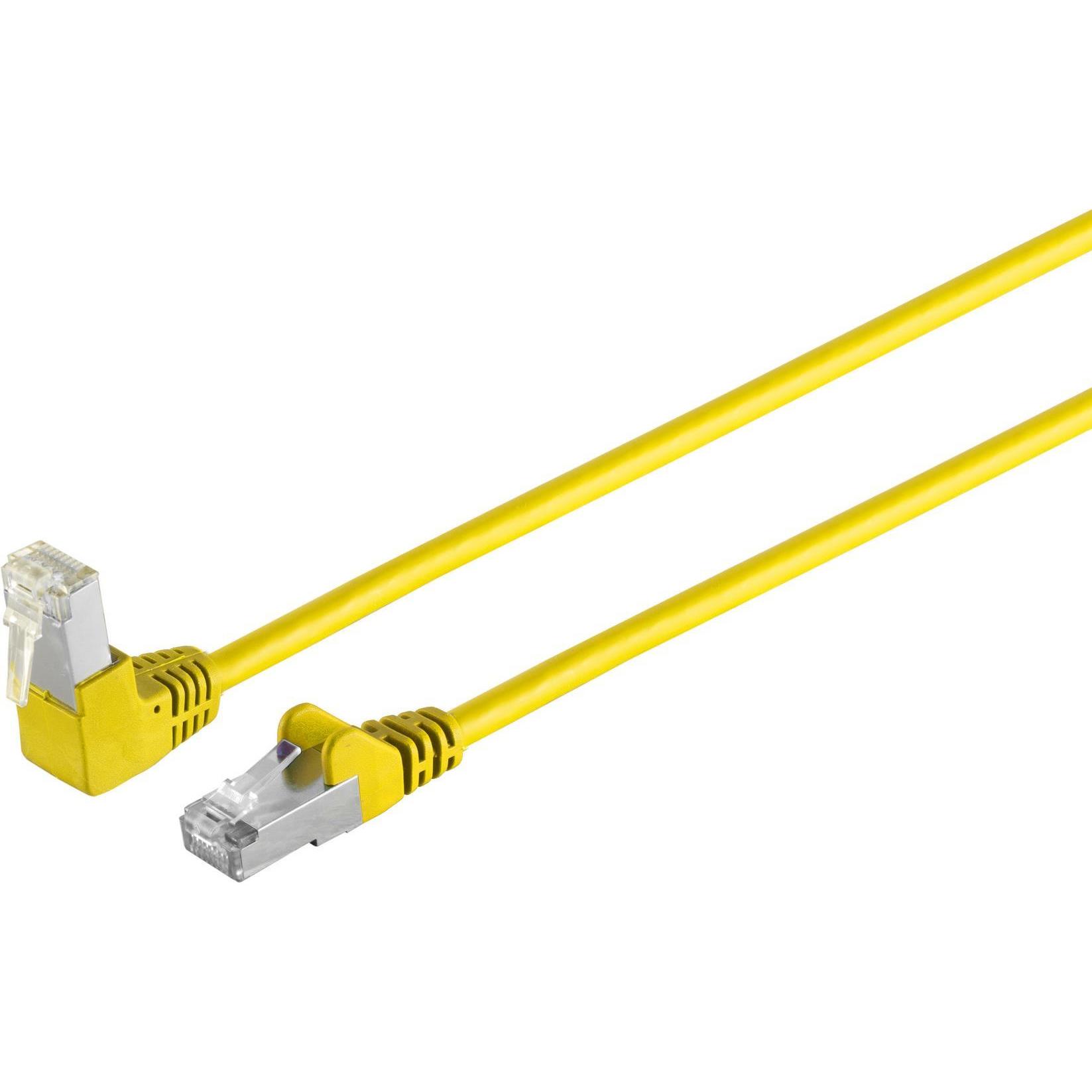 Shiverpeaks S/CONN maximum connectivity Netzwerkkabel-Patchkabel, cat 6, S/FTP, PIMF, Winkel-gerade, gelb, 10,0m (S/FTP,...