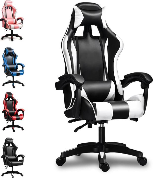 Actual product image Extralink Gaming chair | office swivel bucket black-white G-526