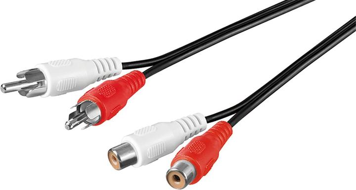 Actual product image Goobay Stereo extension cable 2x RCA (2.50 m, Cinch Cables)