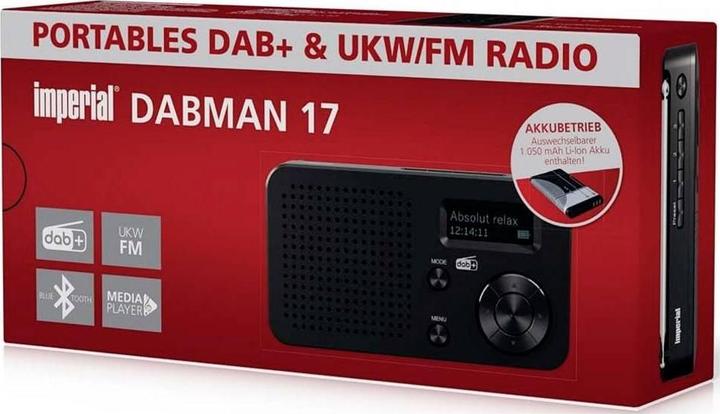 Actual product image Imperial DABMAN 17 DAB+ / FM Stereo Radio Black (Bluetooth)