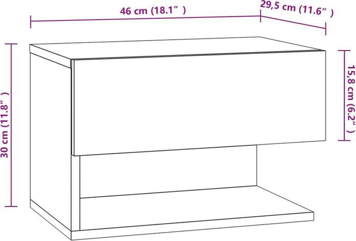 Immagine prodotto vidaXL Esra (29.50 x 30 x 30 cm)