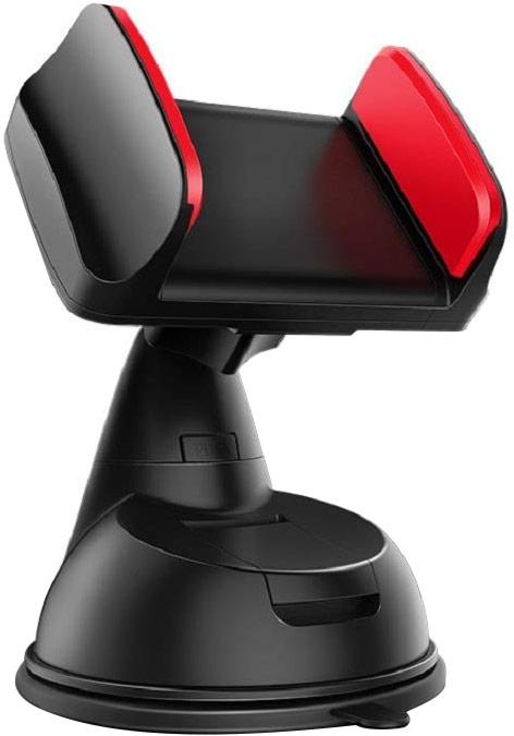 PhoneLook Universal-Handyhalter mit Saugnapf-System aus Silikon, 360 Grad drehbar, Clip