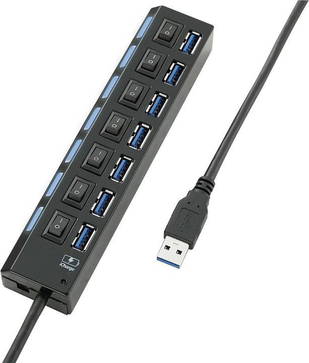 Productafbeelding Renkforce 7-poorts USB 3.0 (USB-A, 7 Havens)