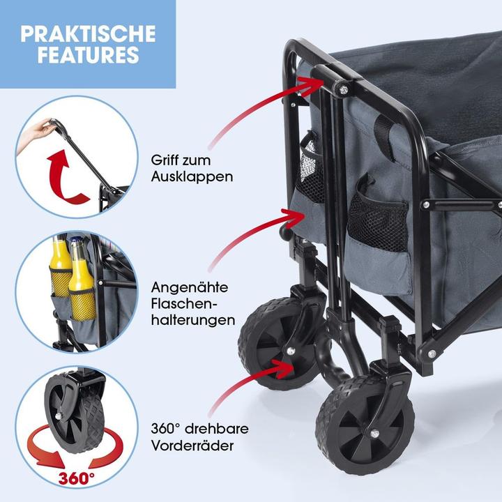 Actual product image Easymaxx Klappbarer Bollerwagen