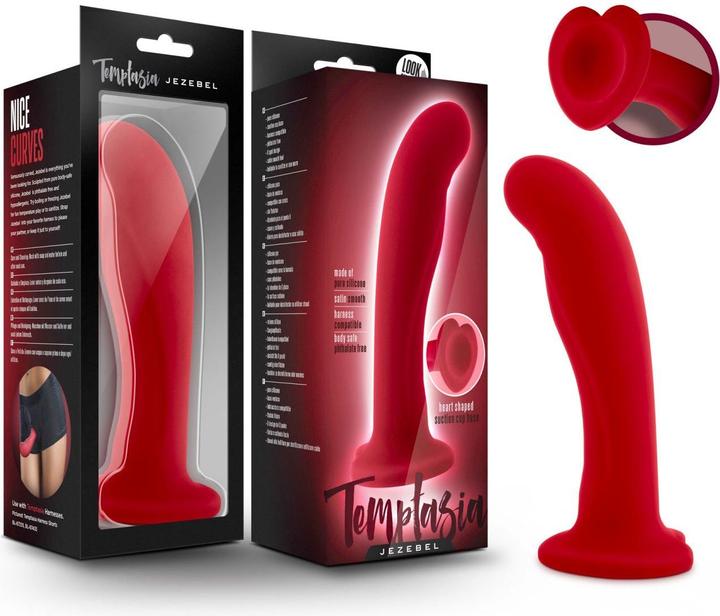 Actual product image Blush Jezebel Dildo Purpurrot