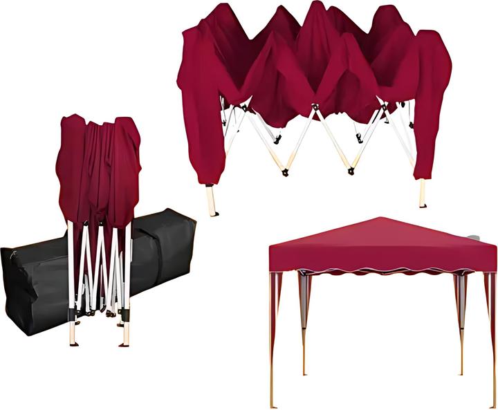 Actual product image Kronenbourg Kronenburg Faltzelt Partyzelt wasserdichtes Dach - UV-Schutz 50 (300 cm, 300 cm)