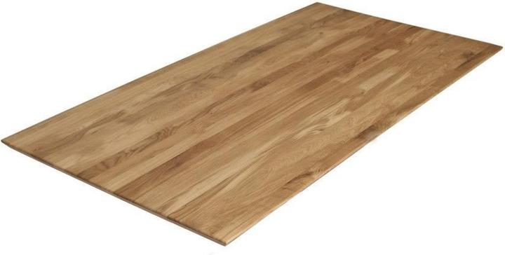 Home123 CONNECT Tisch - Platte 220x100 3-Schicht DL 40mm Eiche Schweizer Kante (220 x 100 x 4 cm)
