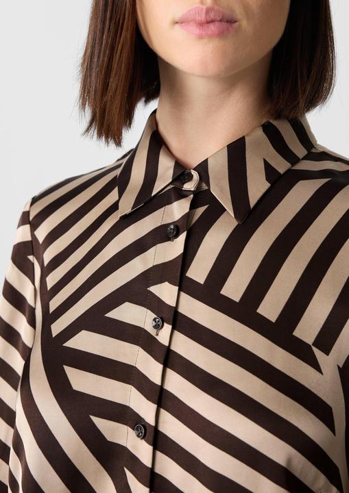 Immagine prodotto Comma Bluse Satinierte Hemdbluse mit All-over-Print (32)