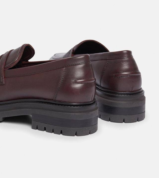 Image du produit Comma Slipper Leder-Loafers mit Plateausohle (38)