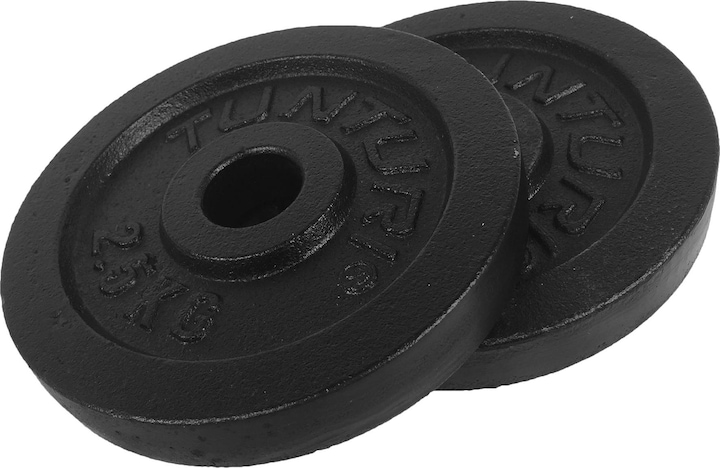 Tunturi Gusseisen 2.5 kg Gewichtscheibenpaar 30 mm (2 x 2,5 kg)