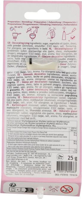 Actual product image FunCakes Schokoladenstift weisse Schokolade