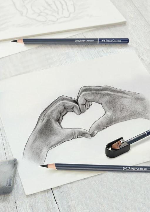 Actual product image Faber-Castell Goldfaber drawing charcoal blue 1 set