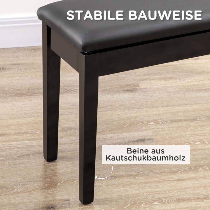 Produktbild Homcom Klavierbank mit Stauraum (Musikerstuhl)