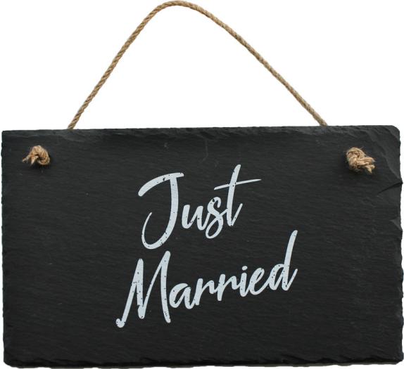 Produktbild Trend Import Schiefertafel "Just Married"