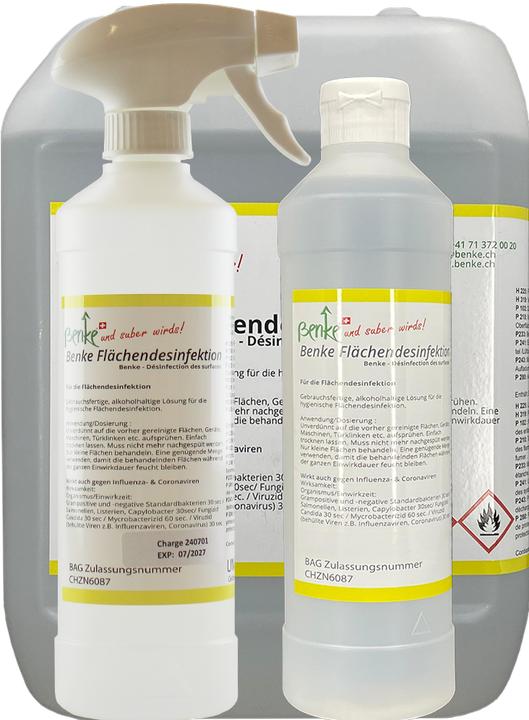 Actual product image Benke Surface disinfectant - Swiss Made - 5 litres
