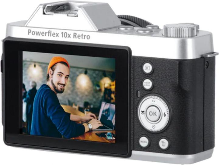 Actual product image Rollei Powerflex 10x Retro I 64 MP Digitalkamera mit 4K (35 mm, 64 Mpx, 1/2.8")