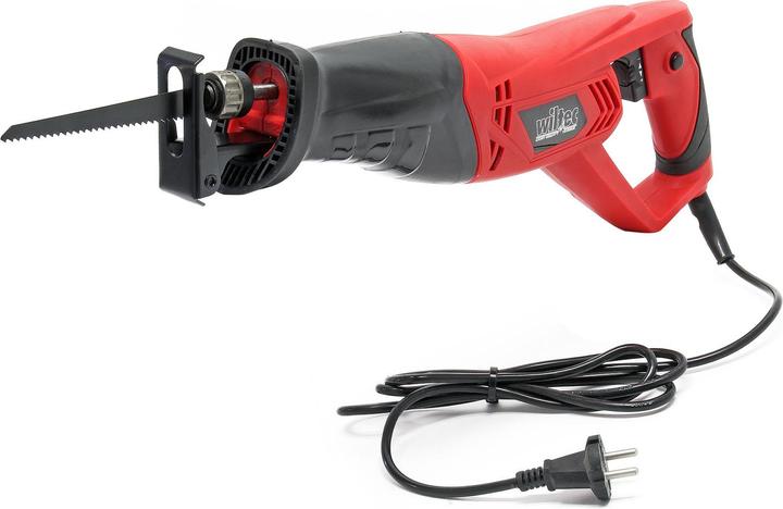 Actual product image Wiltec Reciprocating Saw 2 Blades Wood Metal Cutting 710 watts