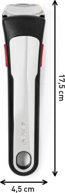 Immagine prodotto Tefal Manico Ingenio Premium con intarsio in acciaio inox (18.30 cm, Metallo, Materiale sintetico)