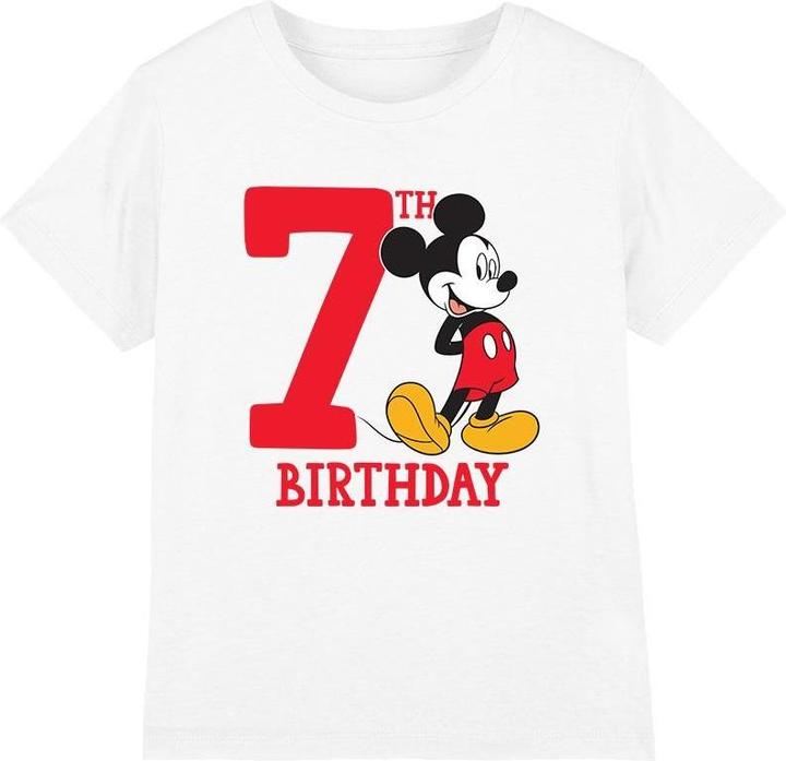 Immagine prodotto Disney Maglietta 7° Compleanno Topolino Bambini (128)