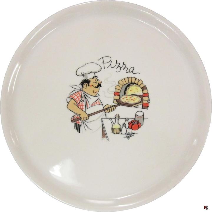 Bianco (bianco normale), con un bellissimo arredamento per pizzaioli.