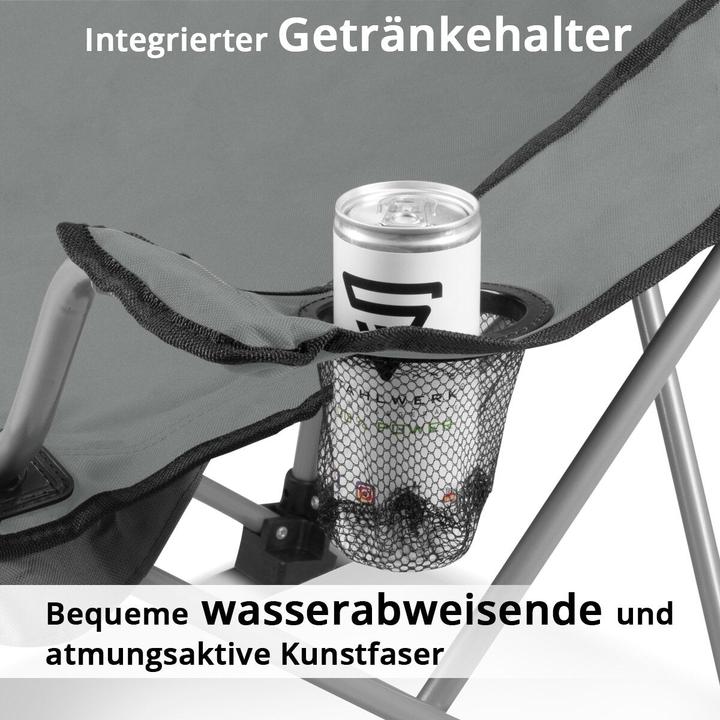 Immagine prodotto Stahlwerk Sedia da campeggio Sedia da giardino Sedia pieghevole Sedia da pesca Sedia pieghevole